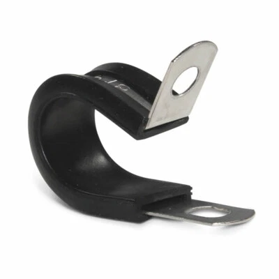 £3.69 • Buy P Clips Rubber Lined 316 Marine Grade Stainless Steel Hose Pipe Clamp