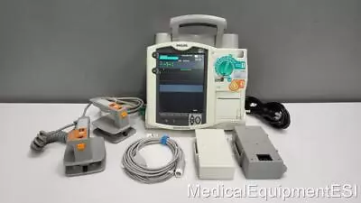 Philips Heartstart MRx 3 Lead ECG Pacing 50mm Printer Hard Paddles • $1100