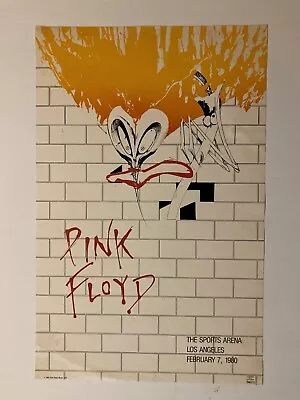 $99.99 • Buy Pink Floyd - The Wall/Los Angeles Concert Art Tour Graphics Poster Printed 1982