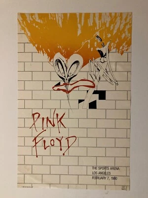 $99.99 • Buy Pink Floyd - The Wall/Los Angeles Concert Art Tour Graphics Poster Printed 1982