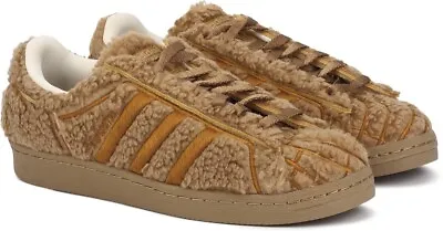 Adidas Superstar Concha Chocolate Fuzzy Sherpa Sneakers Originals Shoes Men Size • $170.74