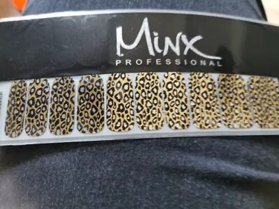 Gold Lightning Cheetah MINX PROFESSIONAL NAIL WRAPS NEW SALON QUALITY  • $18.65