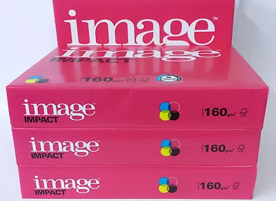 A5 A4 OR A3 IMAGE IMPACT SMOOTH WHITE PAPER OR CARD 100gsm 120gsm 160gsm 200gsm • £1.99