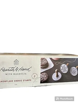 Hearth & And Hand W/magnolia Christmas Snow Flake Cookie Stamps • £14.47