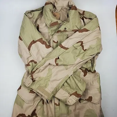 NWOT Military M-65 Desert Camo 3 Color Cold Weather Field Jacket Sz Small Long • $49.95