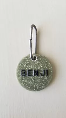 Vintage Benji DOG TAG ONLY For Plush Stuffed Animal 1978 -  Applause Mulberry Sq • $5