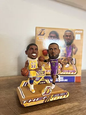 Magic Johnson & LeBron James Los Angeles Lakers Then And Now Bobblehead FOCO • $195