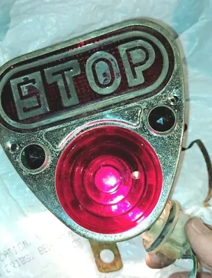 ORIGINAL GLASS & JEWELS Vintage STOP Brake Tail Light Rat Rod   • $67