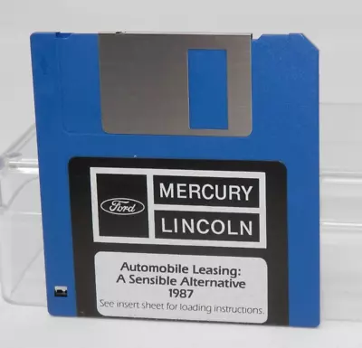 Ford Lincoln Mercury Automobile Leasing 1987 Software • Vintage 3.5  Disk • $21.24