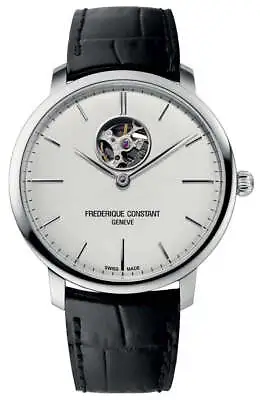 Frederique Constant Slimline Heart Beat Automatic Leather Mens Watch FC-312S4S6 • $1299