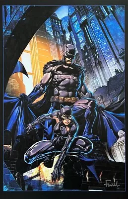 DAVID FINCH Rare CATWOMAN & BATMAN Art Print SIGNED Limited Full Color LAST ONE! • $39.99