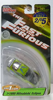 2002 Racing Champions FAST AND FURIOUS 1:64 1995 MITSUBISHI ECLIPSE MOC/NEW • $11.50