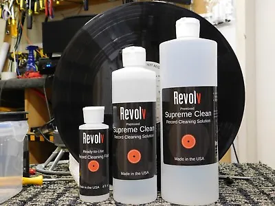 4 Oz Record Vinyl Cleaning Solution Ready To Use No Alchol  RCF By Revolv • $14.99