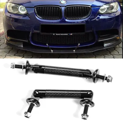 Black Carbon Strut Tie Bar Support Rod For Subaru Mazd Splitter Diffuser Spoiler • $11.88