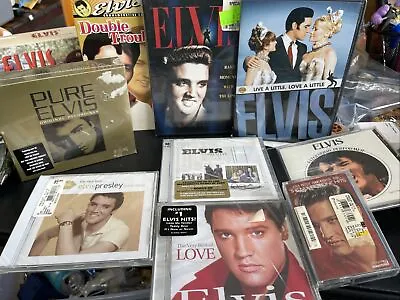 Elvis Presley Cassette DVD VHS  Cd Mixed Lot Most Sealed • $42.80