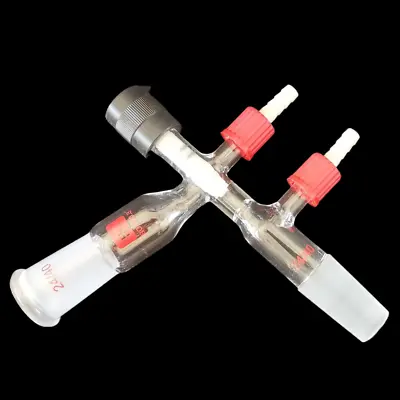 $80 • Buy 75 ° Small Glass Vacuum Valve Adapter, 24/40 Joints And GL14