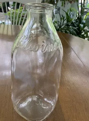 Alwine’s Milk Bottle Quart Johnstown Pa • $9.99