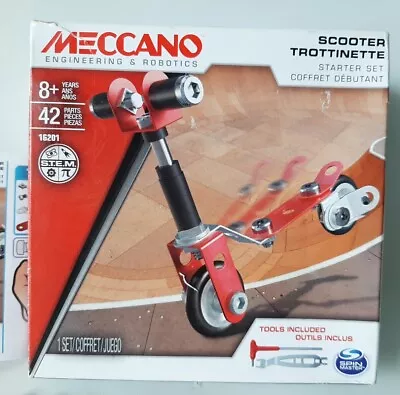  MECCANO - SCOOTER STARTER SET Spin Master Tools Included 8+ Good Condition  • $16.50