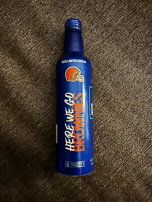 $3.40 • Buy 2022 Cleveland Browns Empty Bud Light 9.5  Beer Can Bottle Here We Go Brownies