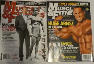 LOT Of 2 Men’s Muscle & Fitness Magazines 2007 Arnold Schwarzenegger Part 1 &2 • $18.99
