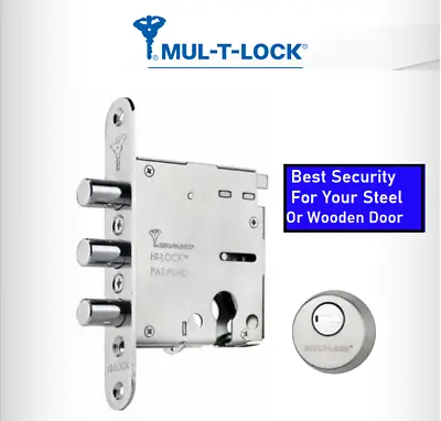 Mul-T-lock Deadbolt Upper Door Lock 3 Bolts High Security Newest Model! • $163.71