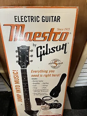 Maestro By Gibson Electric Guitar Kit In White With Black Pickguard • $399