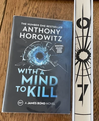 $130 • Buy Anthony Horowitz With A Mind To Kill Signed Waterstones 1st Edition James Bond