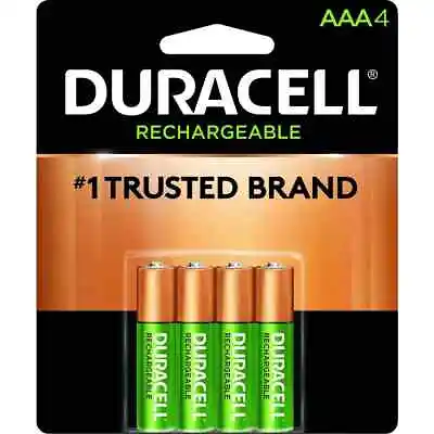 Duracell AAA  DX2400 4 Pack 1.2V NiMH EXP 2028 Rechargeable Batteries • $18