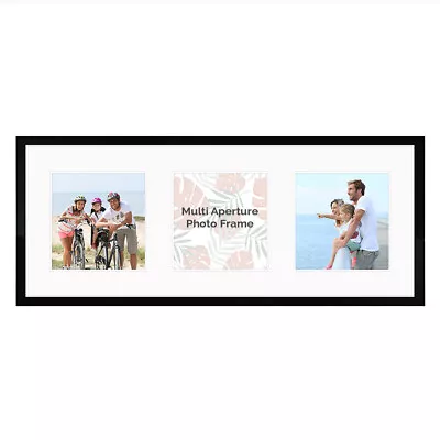 Multi Aperture Photo Picture Frames Holds 2 3 Or 4 Photos Various Sizes SQUARE • £5.75