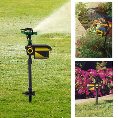 Solar Garden Animal Repeller Water Sprinkler Sensor Motion Activated Adjustable • $41