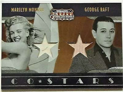 2009 Donruss Americana - MARILYN MONROE & George RAFT # 07/25 Swatch Es CO-STARS • $69