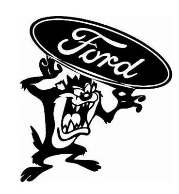 Ford Held By Taz Car Vinyl Sticker Cool Racing Logo Window Silhouette 4inch • £3.69