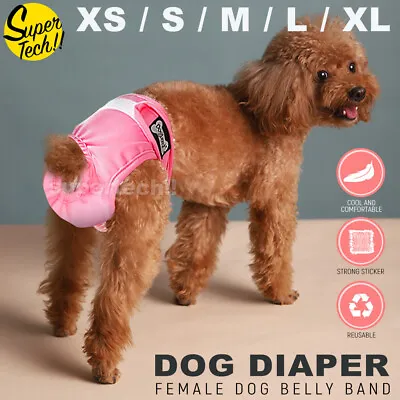 $10.45 • Buy Warm FeMale Dog Puppy Nappy Diapers  Wrap Band Sanitary Pants Underpants Pink