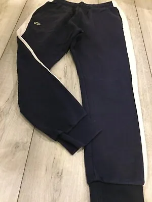 Lacoste Joggers Tracksuit Bottoms Size Small Blue • £10