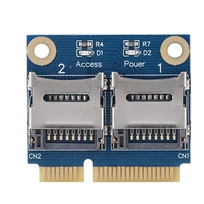 Mini PCI-E PCI Express To Dual Micro Secure Digital Converter Card USB BEA • $13.36