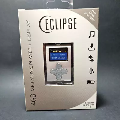 Eclipse MP3 Music Player 4GB Clip Display Earbuds Bundle CLD4 SL NEW • $19.98