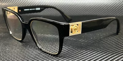 VERSACE VE3329B GB1 Black Gold Women's 54 Mm Eyeglasses • $261.73