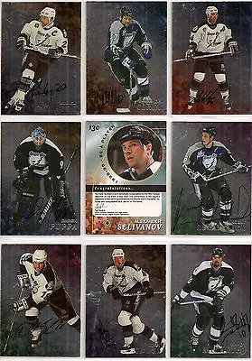 1998-99 ITG BAP Be A Player Complete Signature Tampa Bay Lightning Team Set (10) • $23.09