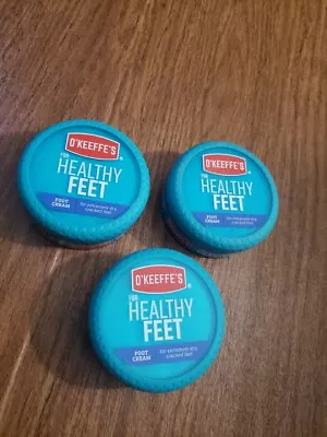 O'Keeffe's For Healthy Feet Foot Cream Lot Of Three 3.2 Oz Containers New • $36.75