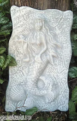 Plastic Distressed Mermaid Plaque Mold  15  X 9.5  X Up To 1.5  Thick • $41.95