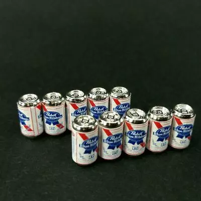 10PC Dollhouse 1/12Miniature Beer Cans Scenel Beer Cans Drinks Accessories Model • $5.99