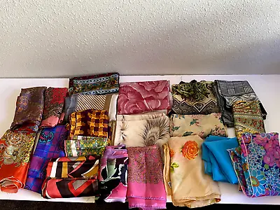 Mixed Lot 20 Qty Vintage Scarves • $40