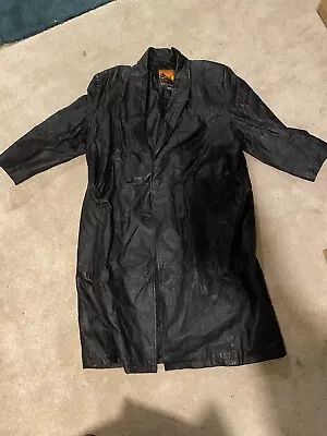 Outback Vintage Leather Trench Coat • $45