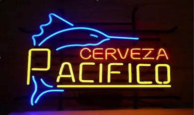 US STOCK 17  Cerveza Pacifico Swordfish Neon Sign Light Lamp Decor Artwork JY • $124.98