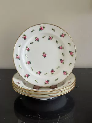 Mintons H819 Pink Roses And Buds 1 Salad Plate And 3 Rim Soup Bowls • $79