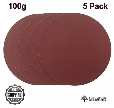 12  Inch Sanding Disc 100 Grit 5 Pack Peel & Stick For Disc Sanders   • $18.99