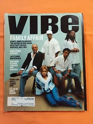 VIBE Magazine November 2001- WE ARE THE WORLD  Aaliyah Puffy & Wyclef Cover • $15