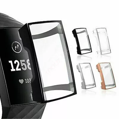 Full Cover Silicone Film-Screen Protector & TPU Case For Fitbit Charge 3 / 4 • $13.93