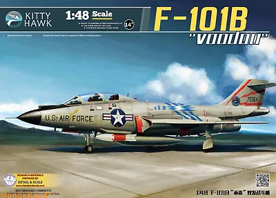 Kitty Hawk 80114 1/48 F-101B Voodoo  Assembly Model • $199.16