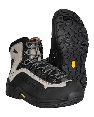 Simms Fishing M's G3 Guide Wading Boots Vibram Size 10 • $199.94